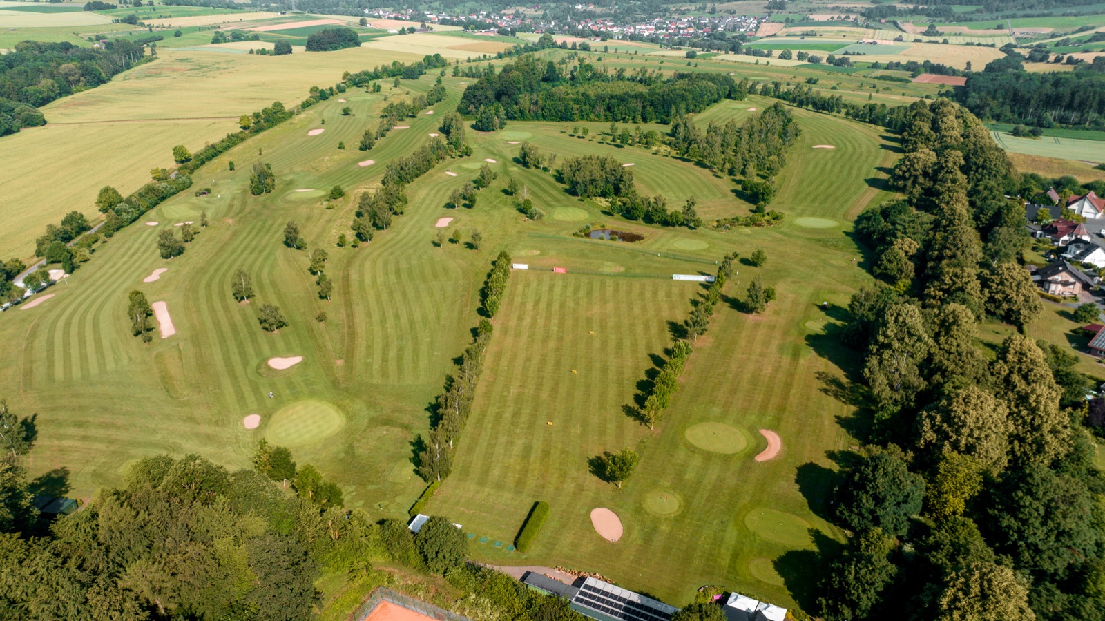 Luftaufnahme der Golfanlage Westheim